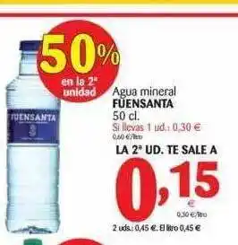 Alimerka Agua Mineral Fuensanta 50cl oferta
