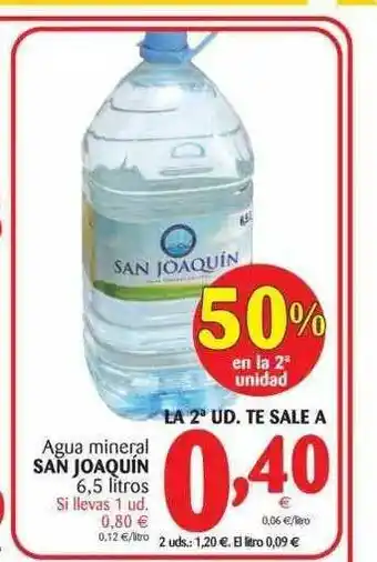 Alimerka Agua Mineral San Joaquín 6.5 Litros oferta