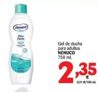 Alimerka Nenuco Gel de ducha para adultos 750ml oferta