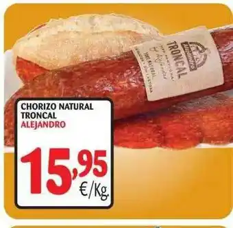 Alimerka Chorizo Natural Troncal Alejandro oferta