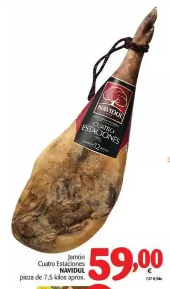 Alimerka Jamón Cuatro Estaciones Navidul 7,5 kilos aprox. oferta