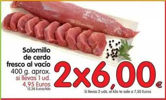 Alimerka Solomillo De Cerdo Fresco Al Vacío 400g. aprox oferta