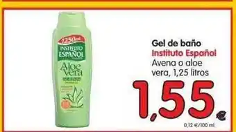 Alimerka Gel De Baño Instituto Español Avena O Aloe Vera 1,25 litros oferta