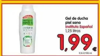 Alimerka Gel De Ducha Piel Sana Instituto Español 1.25 litros oferta