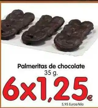 Alimerka Palmeritas de chocolate 35g oferta