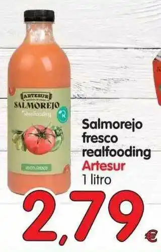 Alimerka Salmorejo Fresco Realfooding Artesur 1 litro oferta