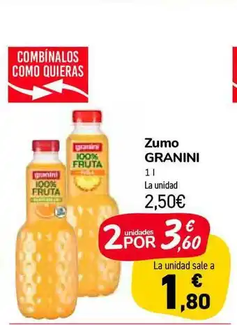 Carrefour Market Zumo Granini 1L oferta
