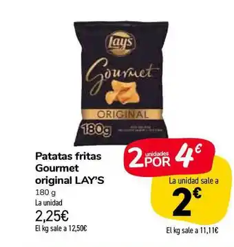 Carrefour Market Patatas Fritas Gourmet Original Lay's 180g oferta