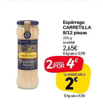 Carrefour Market Espárrago Carretilla 8/12 Piezas 205g oferta