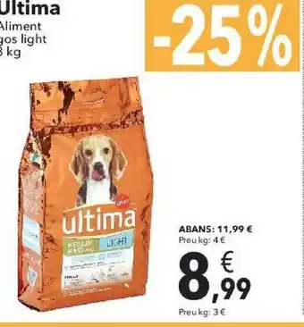 Clarel Ultima Aliment Gos Light oferta