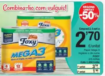SPAR Papel Mega 3 Foxy oferta