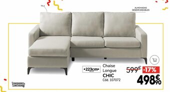 Conforama Chaise Longue Chic oferta