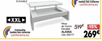 Conforama Mesa De Centro Elevable Alaska oferta
