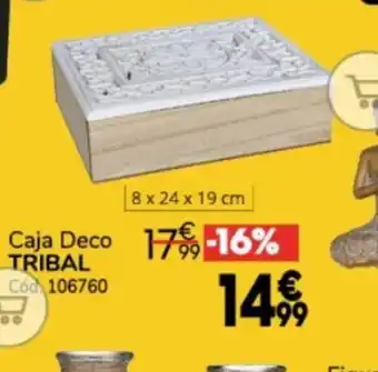 Conforama Caja Deco Tribal oferta