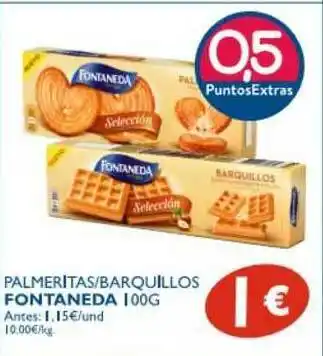 Supermercados La Despensa Palmeritas Barquillos Fontaneda 100g oferta