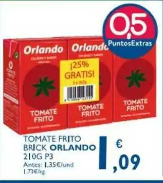 Supermercados La Despensa Tomate Frito Brick Orlando 210g oferta