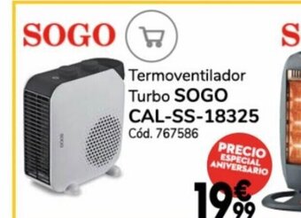Conforama Termoventilador Turbo SOGO Cal-SS-18325 oferta