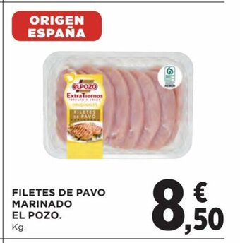 Hipercor Filetes De Pavo Marinado El Pozo oferta