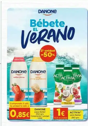 Supermercados La Despensa Danone Para Beber 550grs, Activia Para Beber 280grs oferta