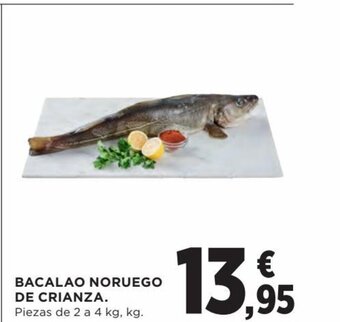 Hipercor Bacalao Noruego De Crianza oferta