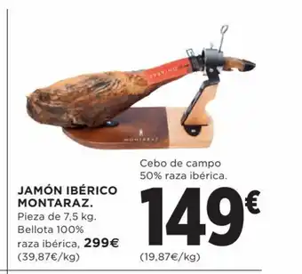 Hipercor Jamon Iberico Montaraz oferta
