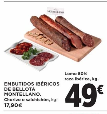 Hipercor Embutidos Ibericos De Bellota Montellano oferta