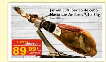 Supermercados La Despensa Jamón 50% Ibérico De Cebo Hasta Los Andares 7.5 A 8kg oferta