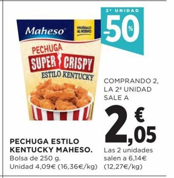 Hipercor Pechuga Estilo Kentucky Maheso oferta