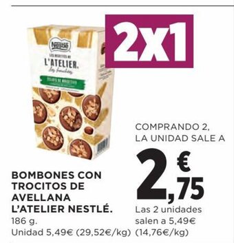 Hipercor Bombones Con Trocitos De Avellana L'Atelier Nestle oferta
