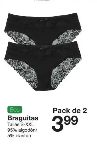 Zeeman Braguitas Tallas S-XXL Eco Pack de 2 oferta
