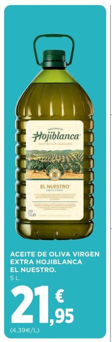 Hipercor Aceite De Oliva Virgen Extra Hojiblanca El Nuestro oferta