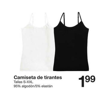 Zeeman Camiseta De Tirantes Tallas S-XXL oferta