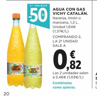 Hipercor Agua Con Gas Vichy Catalan oferta