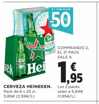 Hipercor Cerveza Heineken oferta
