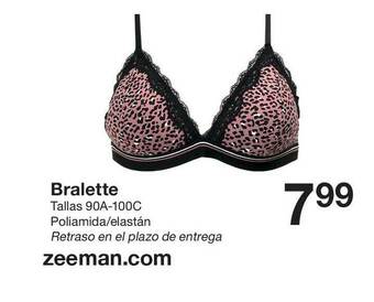 Zeeman Bralette Tallas 90A-100C oferta