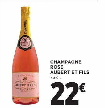 Hipercor Champagne Rose Aubert Et Fils oferta