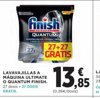 Hipercor Lavavajillas a maquina ultimate o quantum finish oferta