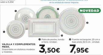 Hipercor Vajilla Y Complementos meda oferta