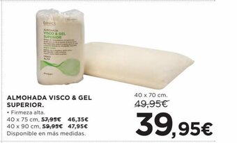 Hipercor Almohada visco & Gel Superior oferta