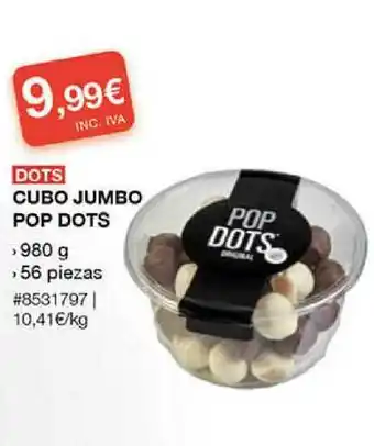 Dots Cubo Jumbo Pop Dots 980g 56 pz
