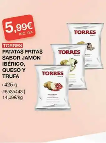 Costco Torres Patatas Fritas Sabor Jamón Ibérico Queso Y Trufa 425g oferta
