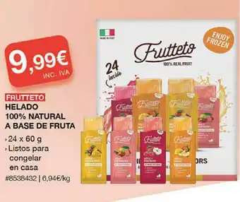 Costco Frutteto Helado 100% Natural A Base De Fruta 24 x 60g oferta