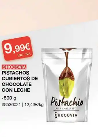 Costco Chocovia Pistachos Cubiertos De Chocolate Con Leche 800g oferta