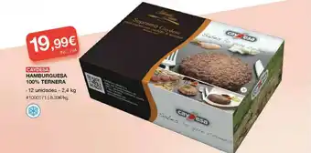 Costco Caydesa Hamburguesa 100% Ternera12 un. 2,4kg oferta