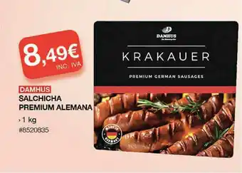 Costco Damhus Salchicha Premium Alemana 1kg oferta