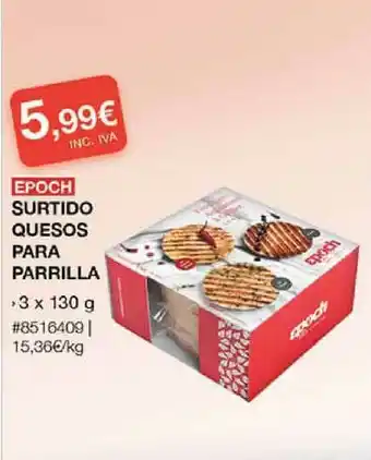 Epoch Surtido Quesos Para Parrilla 3 x 130g