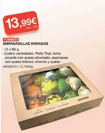 Costco Yummies Empanadillas Variadas 12 x 85g oferta