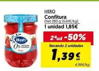Hiper Usera Hero Confitura 280g oferta