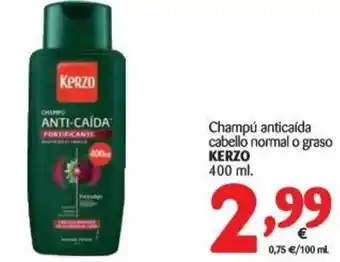 Alimerka Kerzo Champú anticaída cabello normal o graso 400ml oferta