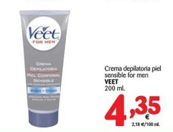 Alimerka Veet Crema depilatoria piel sensible for men 200ml oferta